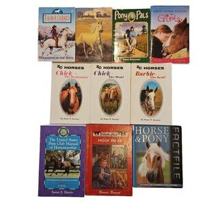 Horsemanship Care Riding Book Lot 10 Equestrian Pony Manual Horse Stories Mixed